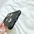 thumbnail image 5 of Handmade Wavy Frame 3D Pleated Love Heart Soft  for iPhone Case (Black,iPhone 13 Pro), 5 of 6