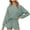 Green, variant on Women 2 Piece Outfits Long Sleeve Round Neck Top with Drawstring Shorts Pant Loungewear Tracksuit Set (Medium, Red)