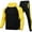 Yellow, variant on Mens Tracksuit 2 Piece Hoodie,Solid Jogging Activewear Long Sleeve Pullover Hoodies and Pants Athletic Sweatsuit Set
