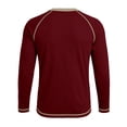 thumbnail image 5 of Cmfcve Men's Crew Neck Raglan Long Sleeve Tops Casual Loose Fit Athletic T-Shirt Fall Workout Running Pullover Shirts, 5 of 7