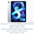 thumbnail image 2 of Funda Feams Slim para iPad Air de 11 pulgadas M3 2025/M2 2024, diseño floral azul, 2 of 7