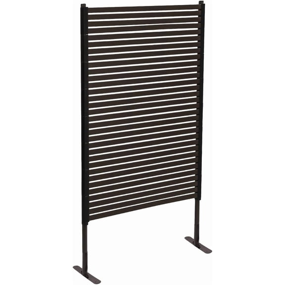 60" H x 36" W Metal Outdoor Privacy Screen, Height Adjustable Freestanding Outdoor Divider Decorative Privacy Fence Screen and Panels with Stand for Garden Backyard Pool Balcony