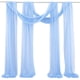 thumbnail image 1 of Cortina de Gasa Transparente (2 Unidades), Decoración de Arco para Bodas, Material Suave, Tamaño Ajustable, Fondo para Fotografía, Decoración de Fiestas, 70 Cm, Poliéster, Fácil Instalación., 1 of 7