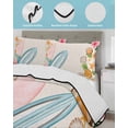 thumbnail image 3 of Twin Quilt Bedding Set, Coastal Beach Reversible Summer Quilt 3 Pieces, Summer Tropical Plants Ocean Sea Beige Lightweight Bedspreads Coverlets with 2 Pillow Shams for All Seasons, 3 of 5