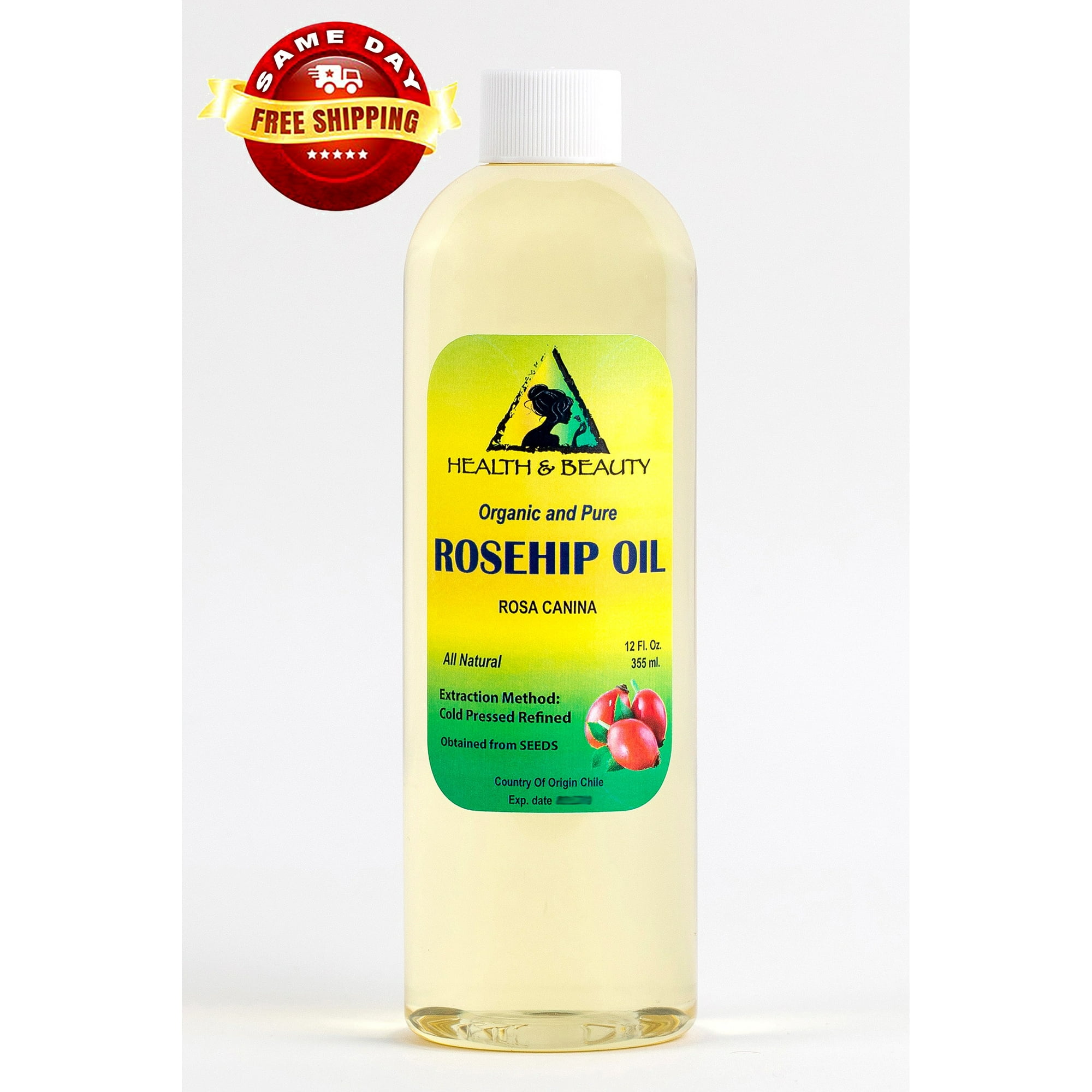 ROSEHIP SEED OIL REFINED ORGANIC CARRIER COLD PRESSED PREMIUM 100% PURE 36 OZ