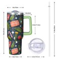 thumbnail image 2 of 40 Oz Holiday Reindeer Tumbler With Handle, Coffee Travel Mug Cup, Christmas Decor, 2 of 4
