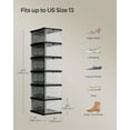 thumbnail image 2 of SONGMICS Shoe Boxes Set of 6,Stackable Shoe Storage Organizer for Closet Entryway,60s Assembly Foldable and Portable, 2 of 5