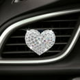thumbnail image 5 of Difusor de aceite esencial para coche, aromaterapia de 4 Uds., forma de corazón de cristal, Clip de ventilación para difusor de coche para decoraciones interiores de coche para mujer, 5 of 5