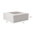 thumbnail image 1 of Caja de pastelería, embalaje para postres, tartas, cartón blanco, caja de cartón Kraft, 1 of 5