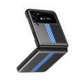 thumbnail image 2 of Dteck case for Samsung Galaxy Z Flip 4,Shockproof Carbon Fiber Pattern Hard PC Case Slim Lightweight Cover for Galaxy Z Flip4 5G,Skyblue, 2 of 5