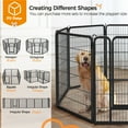 thumbnail image 7 of Yaheetech 40" H Heavy Duty Pet Playpen, Black, 8 Panel, 7 of 7