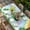 Blue, variant on St. Patrick's Day Table Cloths for 3 Foot Rectangle Tables, Green Shamrock Hat Ladybirds Daisy Rainbow Patio Waterproof Elastic Fitted Tablecloths, Washable Rectangular Table Cover for Camping