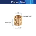 thumbnail image 2 of HUGFEGWE M3x4mm Female Thread Knurled Nuts,100PCS H x 4mm OD Brass Threaded Insert Embedment Nuts Hydraulic Welded Joint Injection Molding Assortment Kit for 3D Printing Injection Molding CJB91-24993, 2 of 6