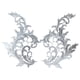 thumbnail image 2 of 2 piezas de apliques de flores de encaje, apliques de bordado floral para coser con ribete de encaje para Blanco, 2 of 9