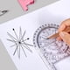thumbnail image 4 of Sidaley Plantilla de dibujo Ingredientes seguros Durabilidad Artesanía exquisita Cabe fácilmente en estuche de lápices Regla redonda Recortadores de papel Color transparente, 4 of 6