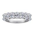 thumbnail image 1 of Anillo de Compromiso TANGJMXG Eternidad Circonita Cúbica Plata Esterlina Bañado en Rodio Mujer, 1 of 5