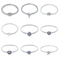thumbnail image 3 of Bracelet Silver 925 Original Snake Chain 17-20 Evil Eye Heart Star Zircon for Charms Beads Pendant Birthday Jewelry Making Gifts, 3 of 5