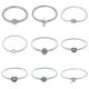 thumbnail image 3 of Bracelet Silver 925 Original Snake Chain 17-20 Evil Eye Heart Star Zircon for Charms Beads Pendant Birthday Jewelry Making Gifts, 3 of 5