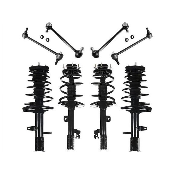 Front and Rear Strut Assembly and Sway Bar Link Kit - Compatible with 2009 - 2012 Toyota Venza 2010 2011