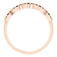 thumbnail image 5 of 0.3 ct Brilliant Round Cut Natural Onyx 14k White/Rose/Yellow Gold Stackable Band SZ 8, 5 of 6