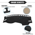 thumbnail image 3 of Unique Bargains Car Dashboard Cover Mat Compatible for VW Jetta 2019-2023 Protective Flannels Black, 3 of 6