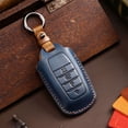 thumbnail image 2 of Lefu Leather Car Remote Key Cover Case Fob Shell Skin For Toyota for Land Cruiser, 2 of 6