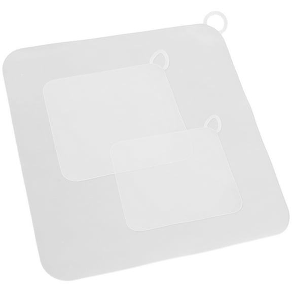 Supvox 3Pcs Easy Install Transparent Rubber Drain Covers for Tub Shower and Kitchen Sink