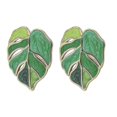 thumbnail image 1 of 1 Pair Women Leaf Shape Alloy Earring Women Earrings Ear Studs Ear Accessories------Product code 72373, 1 of 3