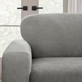 thumbnail image 2 of SureFit  Cedar Stretch Textured 2 Piece Loveseat Slipcover - 40x73 Gray, 2 of 7