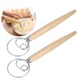 thumbnail image 3 of Eggbeater Stick, Dough Mixer Stick, 2Pcs Manual Pastry Blender Kitchen Accessory for Sugar Kitchen Pastry Home Party, 3 of 8