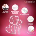 thumbnail image 6 of UPONRAY Dog and Cat Neon Signs, 11.8"*13" Dimmable & USB-Powered LED Neon Light, Stylish Wall Decor for Bedroom, Party, Game Room, Pet Store, Bar, 6 of 11
