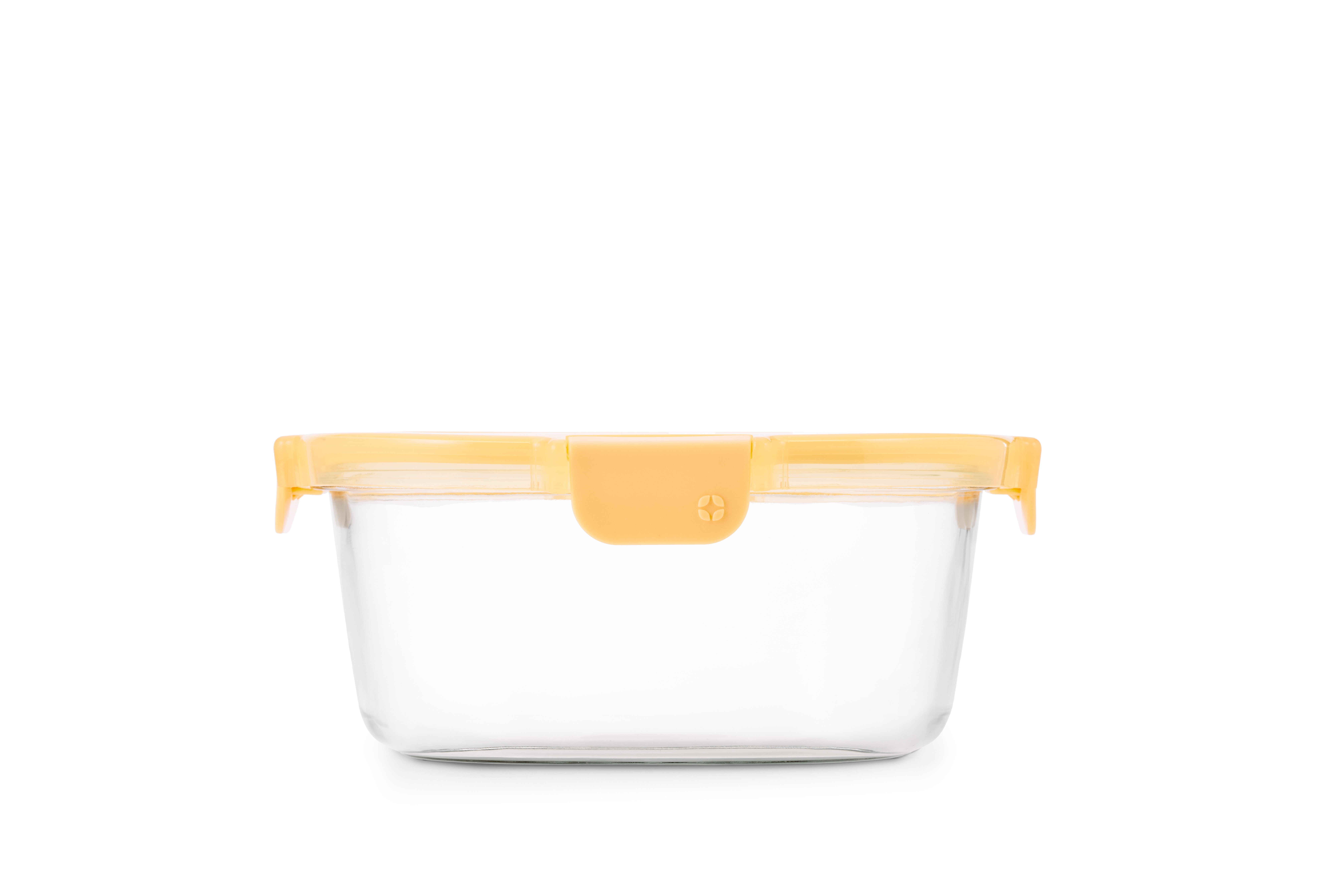 (2 pack) Ello Color Lock 7 Cup Round Glass Food Storage Container