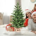 thumbnail image 2 of 2Ft Mini Christmas Tree with 230 Pe Tips, Cement-Filled Base, Tabletop Holiday Decor, 2 of 6