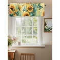 thumbnail image 2 of Sunflower Valances for Windows, Rod Pocket Kitchen Valance Curtains - Soft & Washable Small Window Treatment for Living Room,&nbsp;Bathroom, Butterfly Watercolor , 42x12 Inch, 1 Panel, 2 of 9