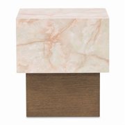 Portrait Square End Table - Sienna Brown