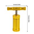 thumbnail image 2 of Meitianfacai Metal Aluminum T Bar Press Metal Aluminum T Shaped Compressor Presser Herb Grinder Food Powder Compressor Multi-Functional Compressor For Various Metal Material, Gold, 2 of 6