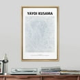 thumbnail image 2 of PixonSign Framed Canvas Print Wall Art Yayoi Kusama Pastel Blue Dot Landscape Abstract Shapes Illustration Fine Art Decorative Minimalist Relax/Calm for Living Room, Bedroom, Office - 16"x24" NATURAL, 2 of 5