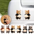 thumbnail image 3 of 3D Silicone Cat Belly Fidget Sticker, Anti-Collision Bumper Pad for Car Door and Furniture, Self-Adhesive, Cute Car Decor, 2-Pack, 3 of 8