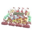 thumbnail image 2 of TISHITA Figurines Militaires Jouet Soldat Ensemble de Jeu & 4 Drapeaux pour Cadeau d'Enfants Rouge, 2 of 6