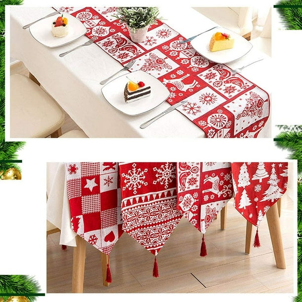 Linge de table de Noël : botanic®, collection de nappes, chemins de table  et serviettes pour vos tables de fête
