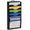 Black, variant on 6 Pocket Hanging Wall File Organizer, Expandable Folder Storage with Handle, Wall Mounted Document Organizer for Home Office School, Portable Door Hanging File Organizer for A4 Letter Size Papers