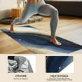thumbnail image 4 of Blue White Gold Marble Pattern Hot Yoga Mat Towel Non Slip for Hot Yoga - Quick-Drying Yoga Mat Cover with 4 Corner Pockets with Travel Bag - Hot Yoga Towel Non Slip 74"x26", 4 of 6