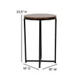 thumbnail image 4 of Flash Furniture Hampstead Contemporary End Table, Walnut/Matte Black, 4 of 11
