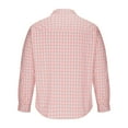 thumbnail image 5 of Men's Casual Plaid Shirt Long Sleeve Button Down Collared Blouse with Chest Pocket, 5 of 5