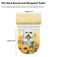 thumbnail image 5 of HELLHERO Sunflower The Puppy Bathroom Toilet Lid Cover of 2-Piece Adjustable Bathroom Toilet Cozy Set Washable Household, 5 of 5