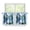 Blue Mountain Lake Print, variant on POLERO Blue Mountain Lake Print Polyester with Easy Install, 2 Panel Blackout Window Drapes for Kitchen Bathroom Bedroom