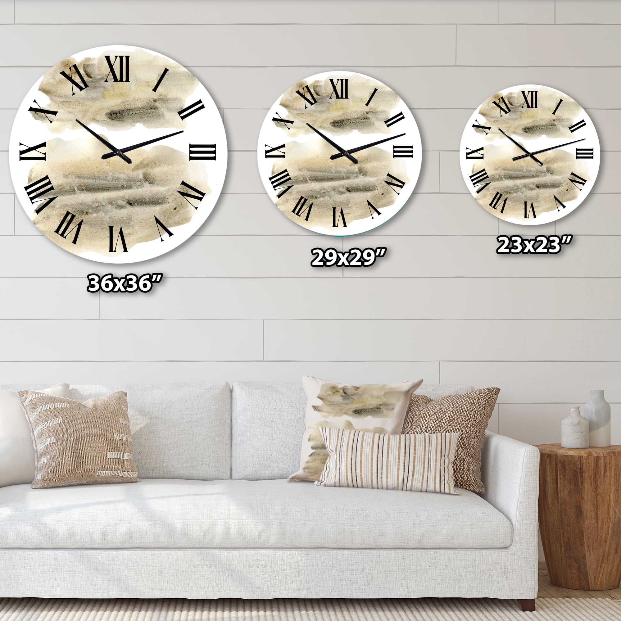 Designart 1 in Modern,Contemporary Wall Clock
