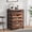 Rustic Brown, variant on Tribesigns Industrial 5-Drawer Dresser for Bedroom, Small Portable Chest of Drawers with Wheels and Metal Frame for Living Room, Rustic Brown