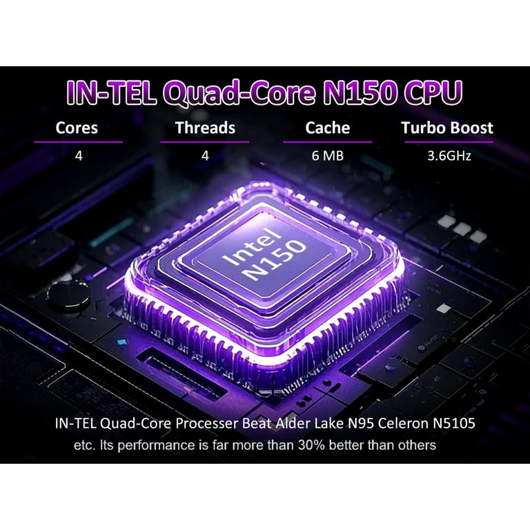 Laptop Computer, Intel N150 Quad-Core Processor,32GB RAM 1TB SSD