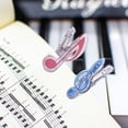 thumbnail image 2 of Yeacher Music Clip Piano Book Page Clip Eighth Note Clips Bookmarks Accessories 5 Pack, 2 of 5